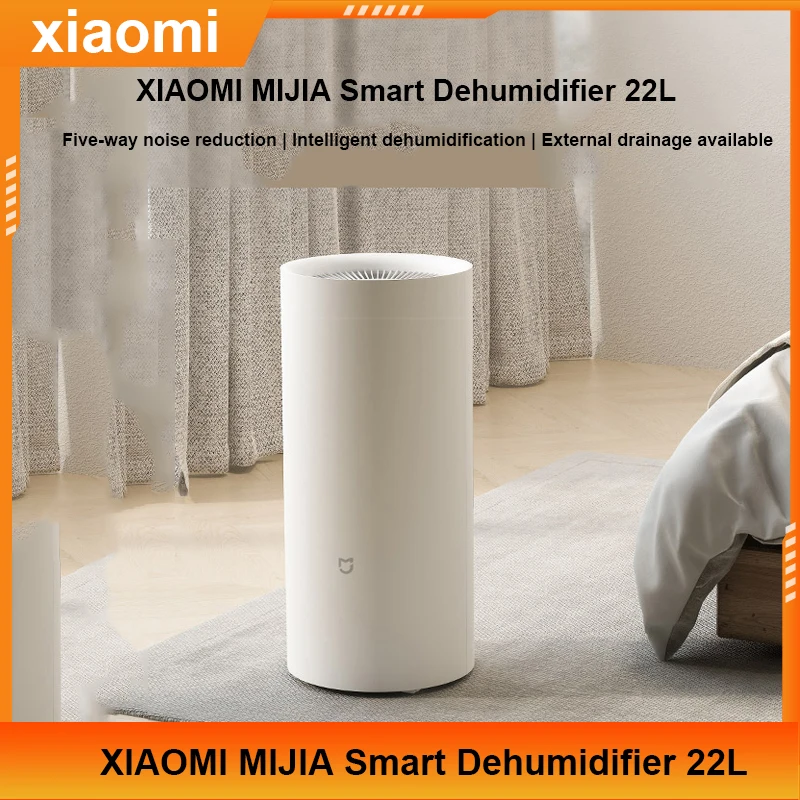 

2023 XIAOMI MIJIA Smart Dehumidifier 22L Home Moisture Absorbent Air Dryer 4.5L Five-fold Noise Reduction 35.5dB MIHOME APP