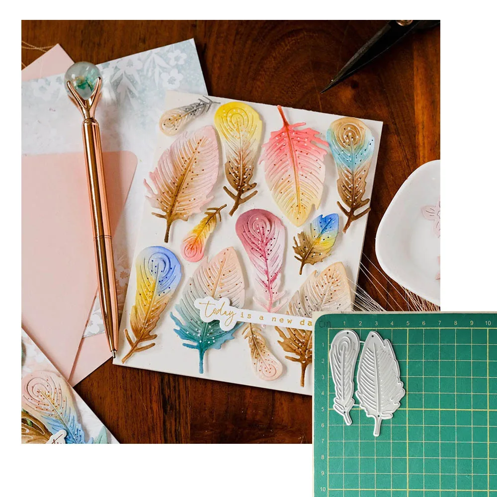Leaves Metal Cutting Dies DIY Scrapbooking photo album Decorative Embossing Handcraft Template