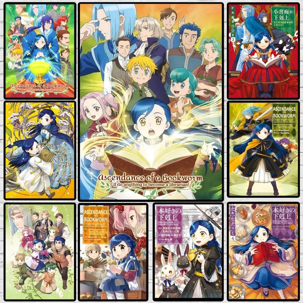 Anime Ascendance of a Bookworm Poster High-definition  poster stickers, suitable for bedroom, living room, home decoration