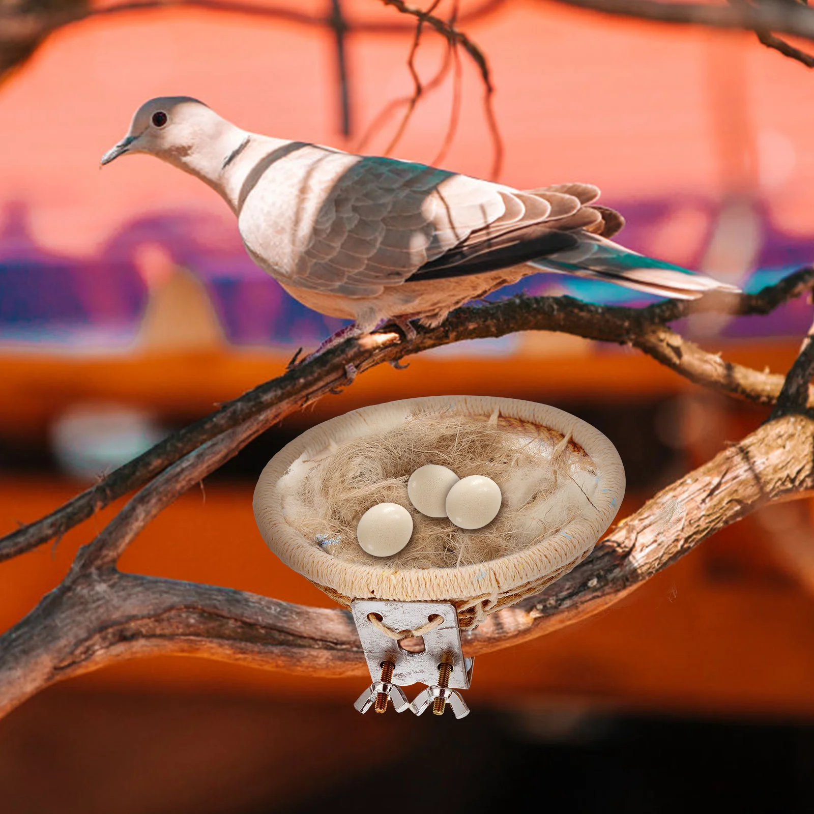 Aksesori bahan bersarang burung bahan linen burung rafia burung kolibri