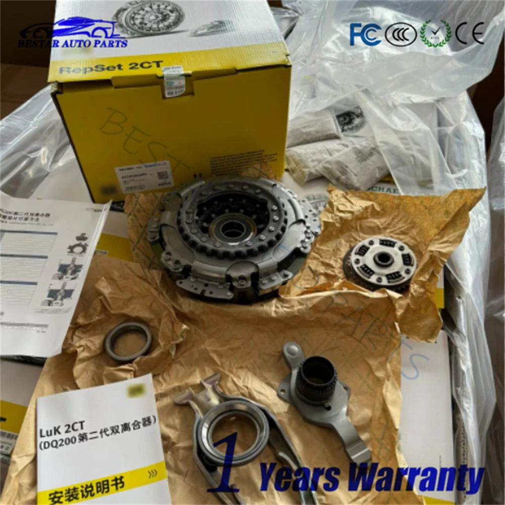 

1 Set 0AM DQ200 DSG Gen2 Dual Clutch Kit 7-Speed For Audi VW Golf 1.2T 1.4T Fits 6020006090 0AM198142AA New Version 0AM198142T