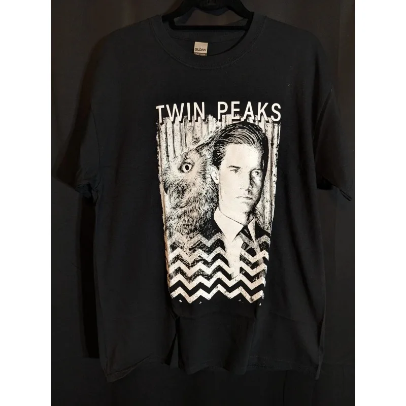 Vintage Twin Peaks Town Large Shirt Movie T-shirt Men's Summer New Casual Men's and Women's Same Style T-shirt