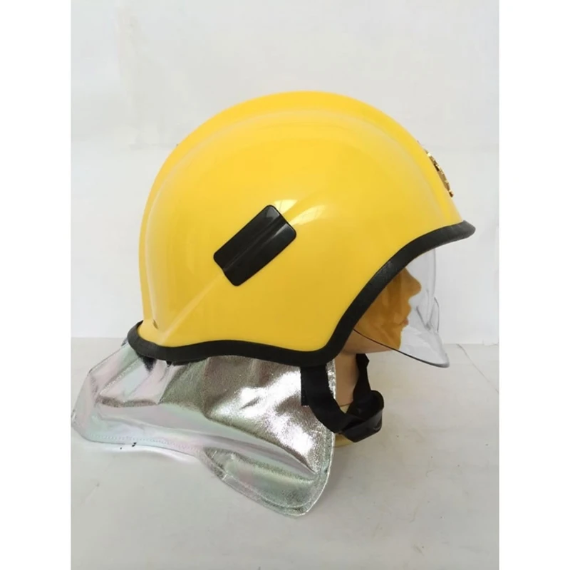 Firefighter Safety-Helmet Protective Fireproof Helmet Anti-corrosion Radiation Heat Resisting Yellow Color Safe in Use