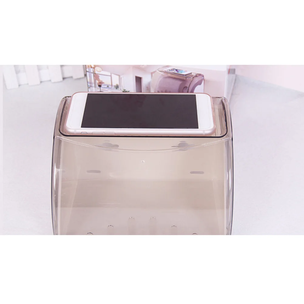 

Waterproof Toilet Paper Holder Plastic Roll Tissue Box Wall Mounted Suction Cup Storage Shelf Bathroom Organizer