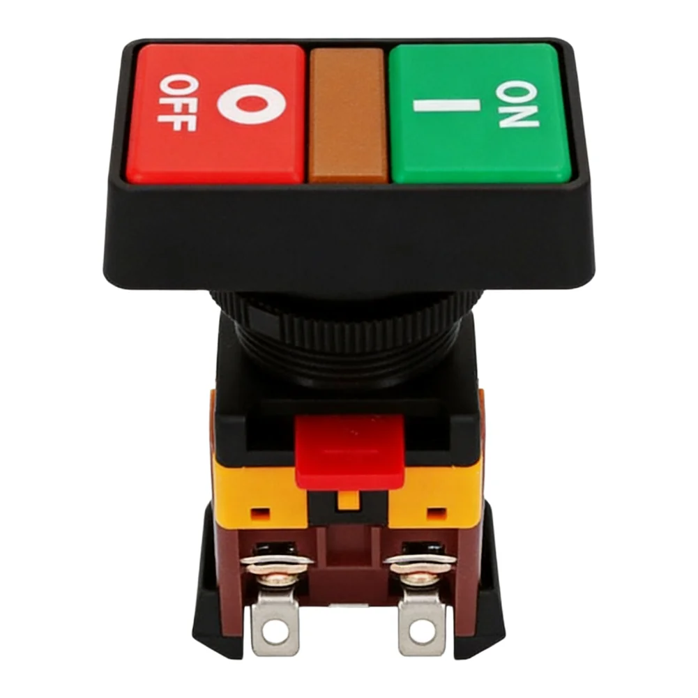 PPBB 30 Start Stop Switch with Momentary and ON/Off Operation for 24V 220V 380V Systems and 20A Electrical Circuits