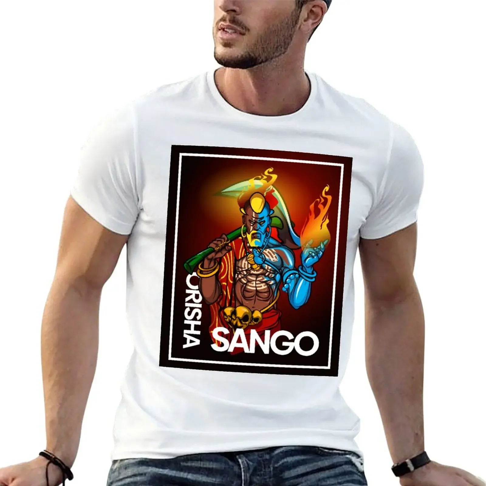 Orisha Shango T-Shirt baggy shirts designer shirts mens tall t shirts