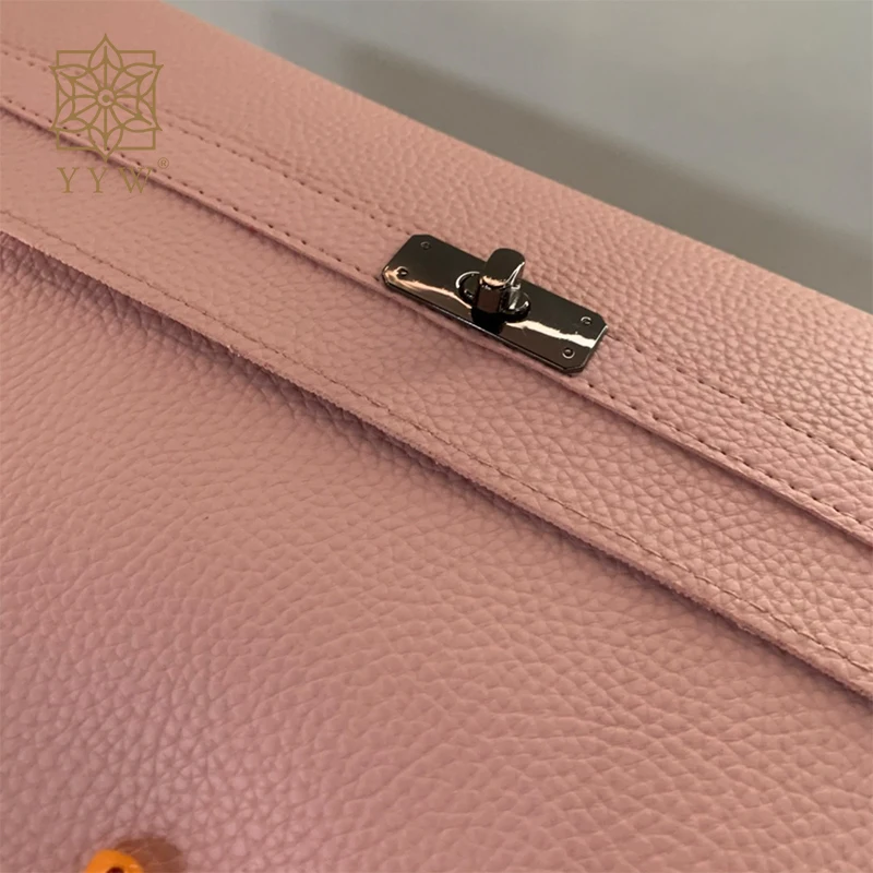 Fashion Pink Clutch Bag Simple Women Ladies Clutch Pu Leather Envelope Clutch Bags Soft Lychee Pattern Purse Hand Bags 2023