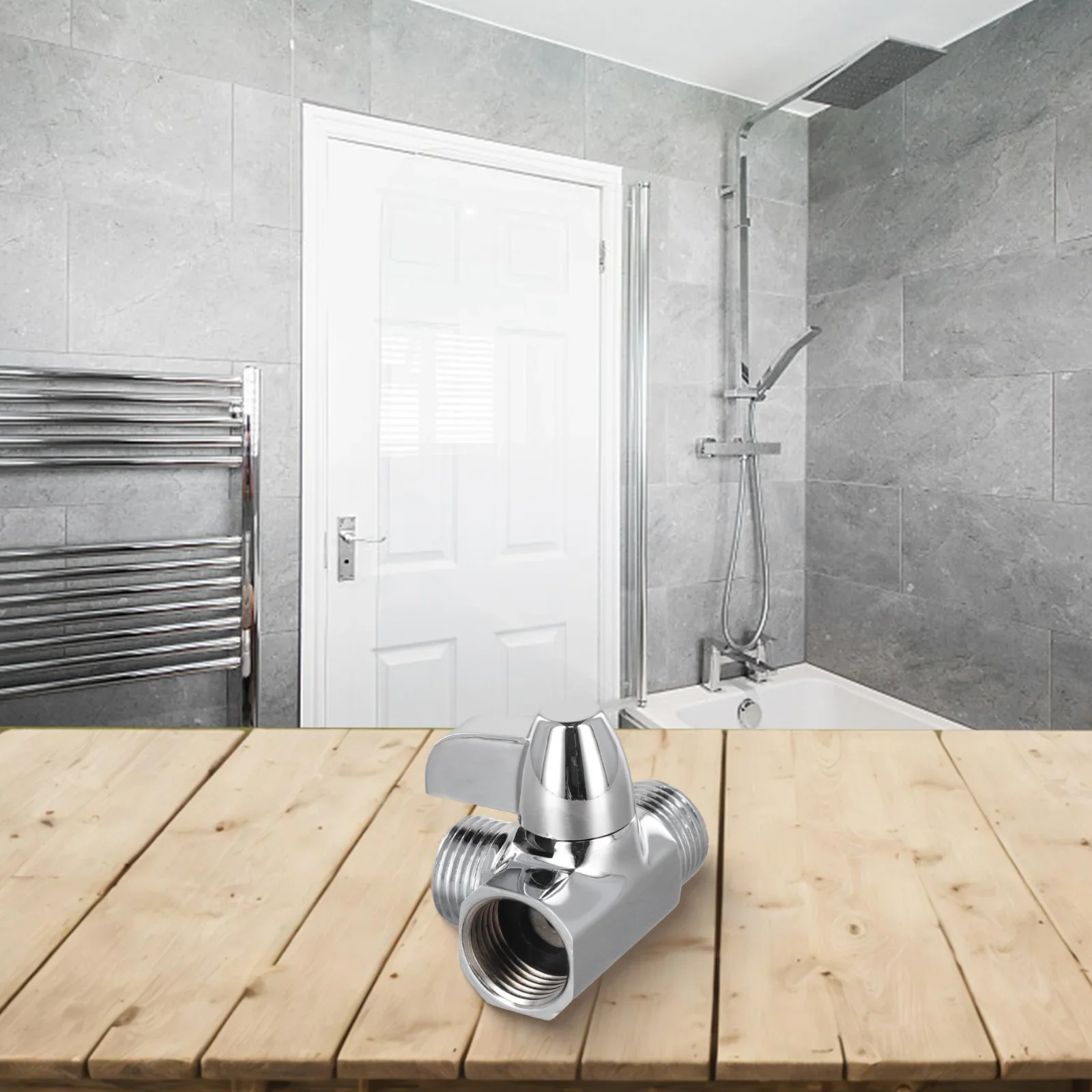 تركيبات الحنفيات صمام تحويل الحديقة 1 × النحاس G1/2 بوصة تصفيح T شكل جدار جبل استبدال عملي جديد