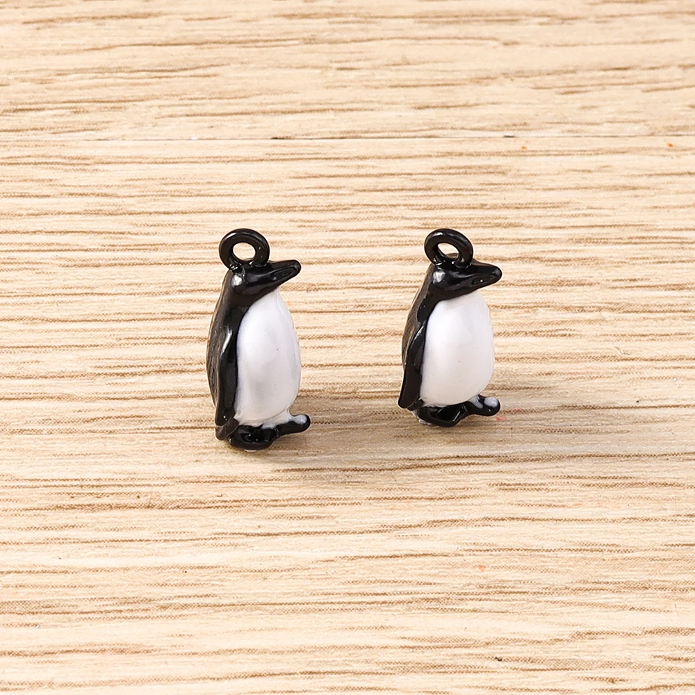 Tusember 5 Stück Anhänger mit antarktischen Pinguinen, passend für Original-Armbänder aus 925er Sterlingsilber, DIY-Schmuck – Detail 4