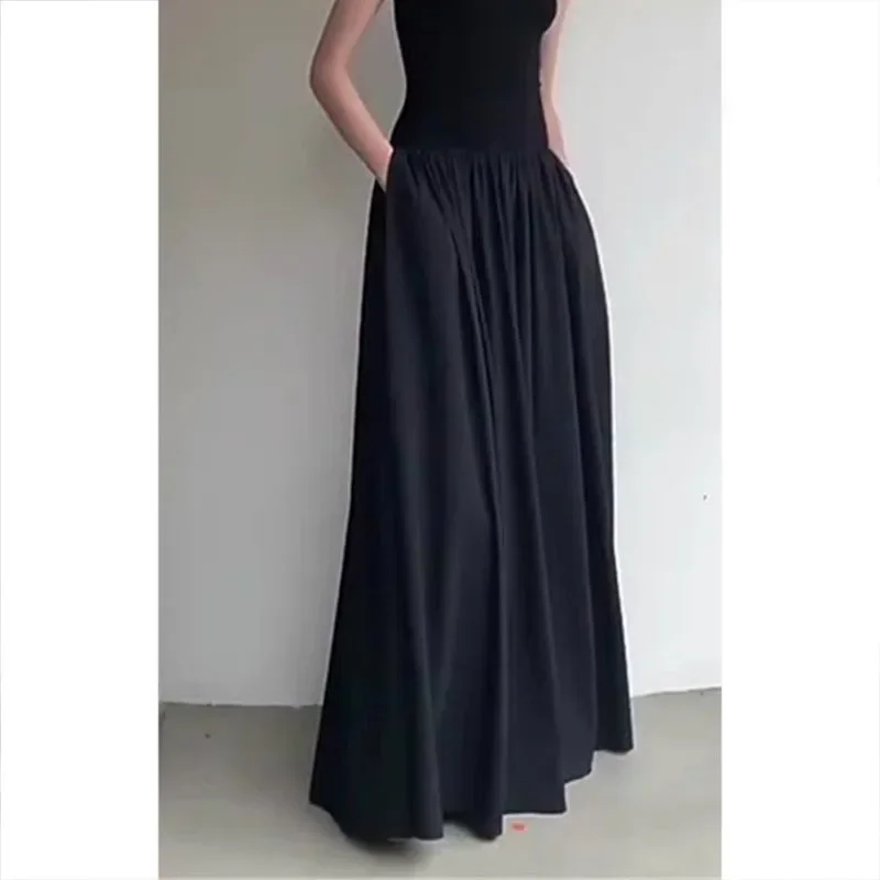 

Summer Elegant Casual Midi Women Sundress Sleeveless Vintage Slim Fashion Party Vestidos Femme Loose Birthday Robe Clothes New