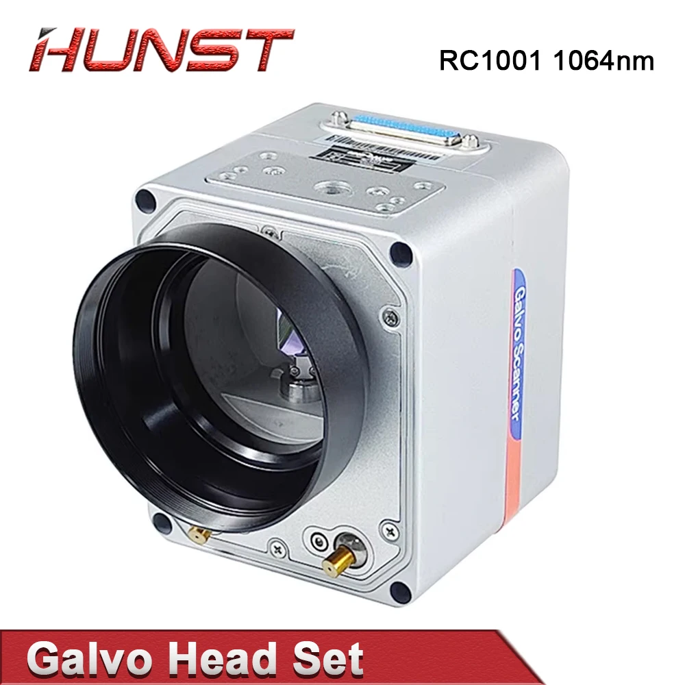 HUNST Fiber Laser Scan Galvo Head Set SINO-GALVO RC1001 1064nm Apeature 10mm Galvanometer Scanner with Power Supply.