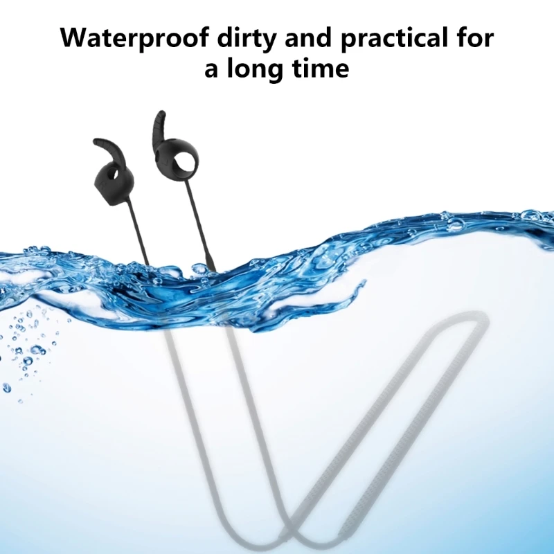 M17B عدم الانزلاق سماعة سيليكون الرقبة حزام ياربود الحبل الرقبة الحبل لسماعة الأذن