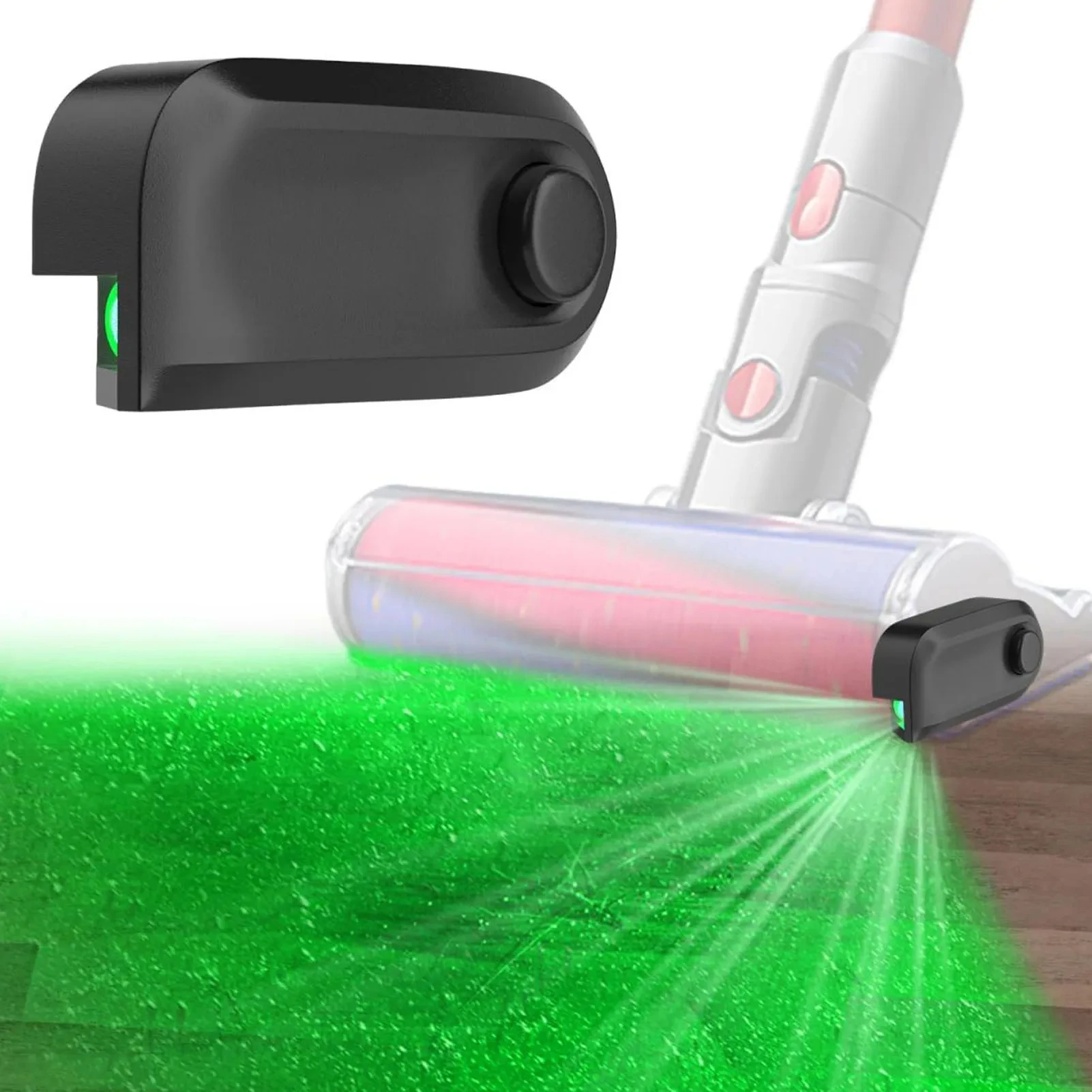 Vacuum Cleaner LED Dust Display Lamp Waterproof Green Laser Light Vacuum Parts