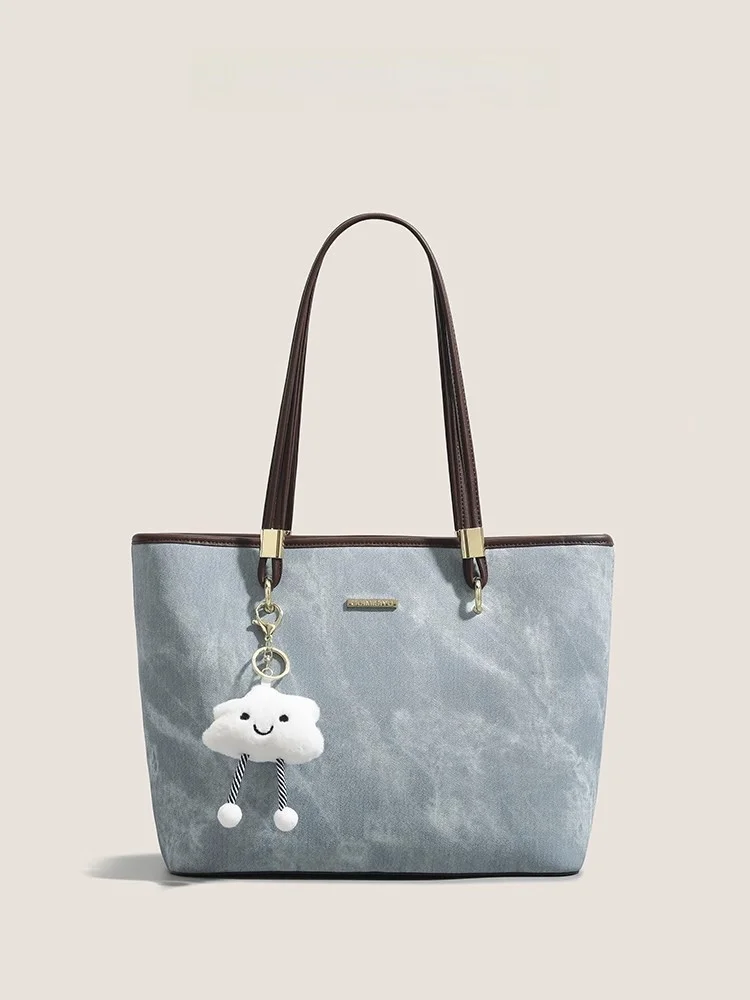 Bolsa Tote de Luxo Clnoe Kenok com Grande Capacidade, Presente Ideal para Namorada, Bolsa de Ombro Estilo Britânico, Casual, ...