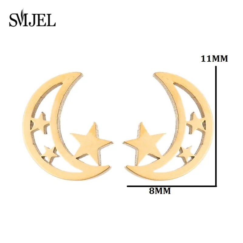 Multiple Stainless Steel Stud Earrings for Women Men Funny Ghost Earings Skull Pumpkin Bat Lightning Ear Hallowmas Jewelry Gift
