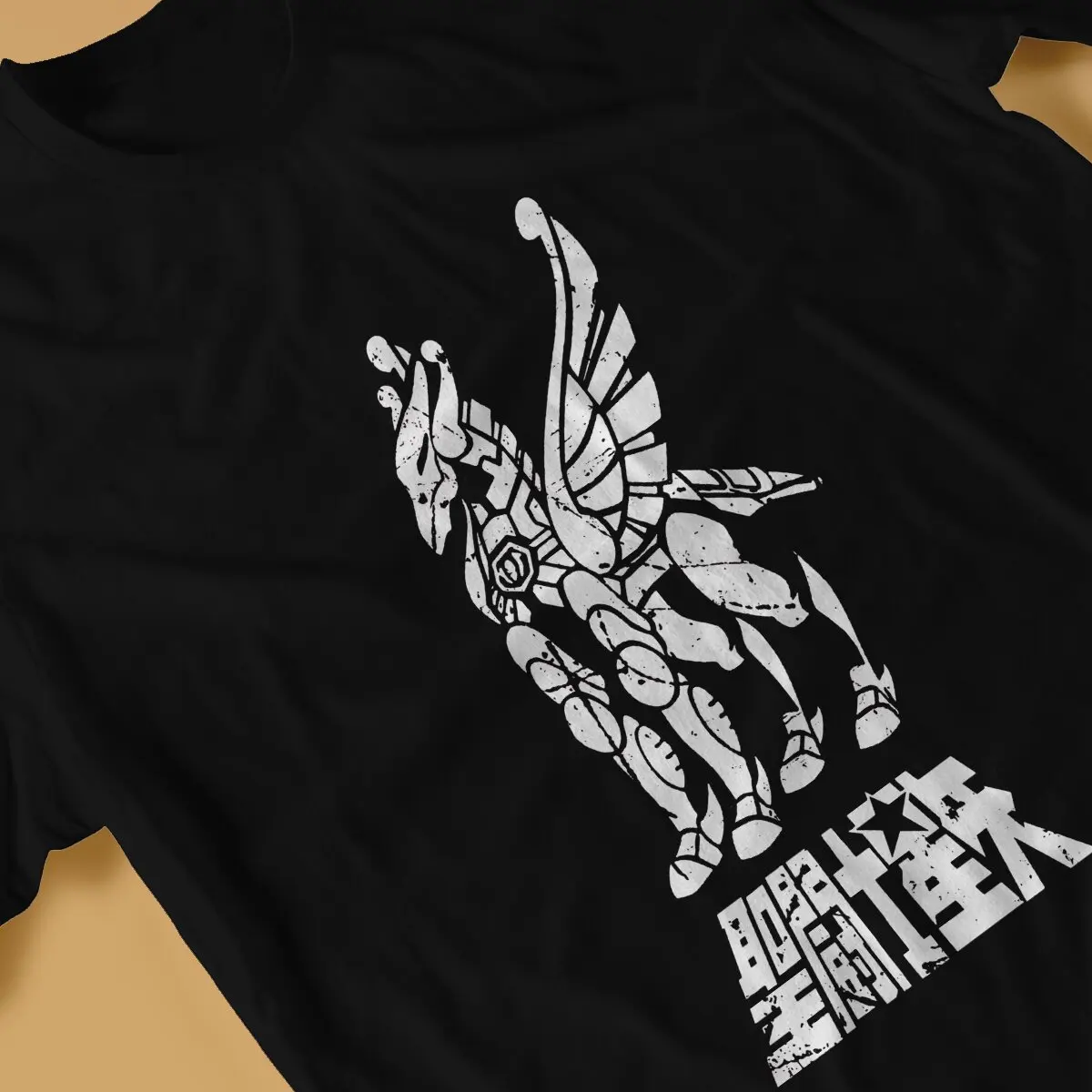 Pegasus O Neck TShirt Saint Seiya Manga Cartoon Original Polyester T Shirt Men Tops Individuality