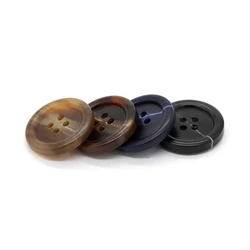 EQUBO 15/18/20/23/25mm Classical Men Suit Horn Resin Buttons for Clothing Business Coat Windbreaker Large Sewing Accessories