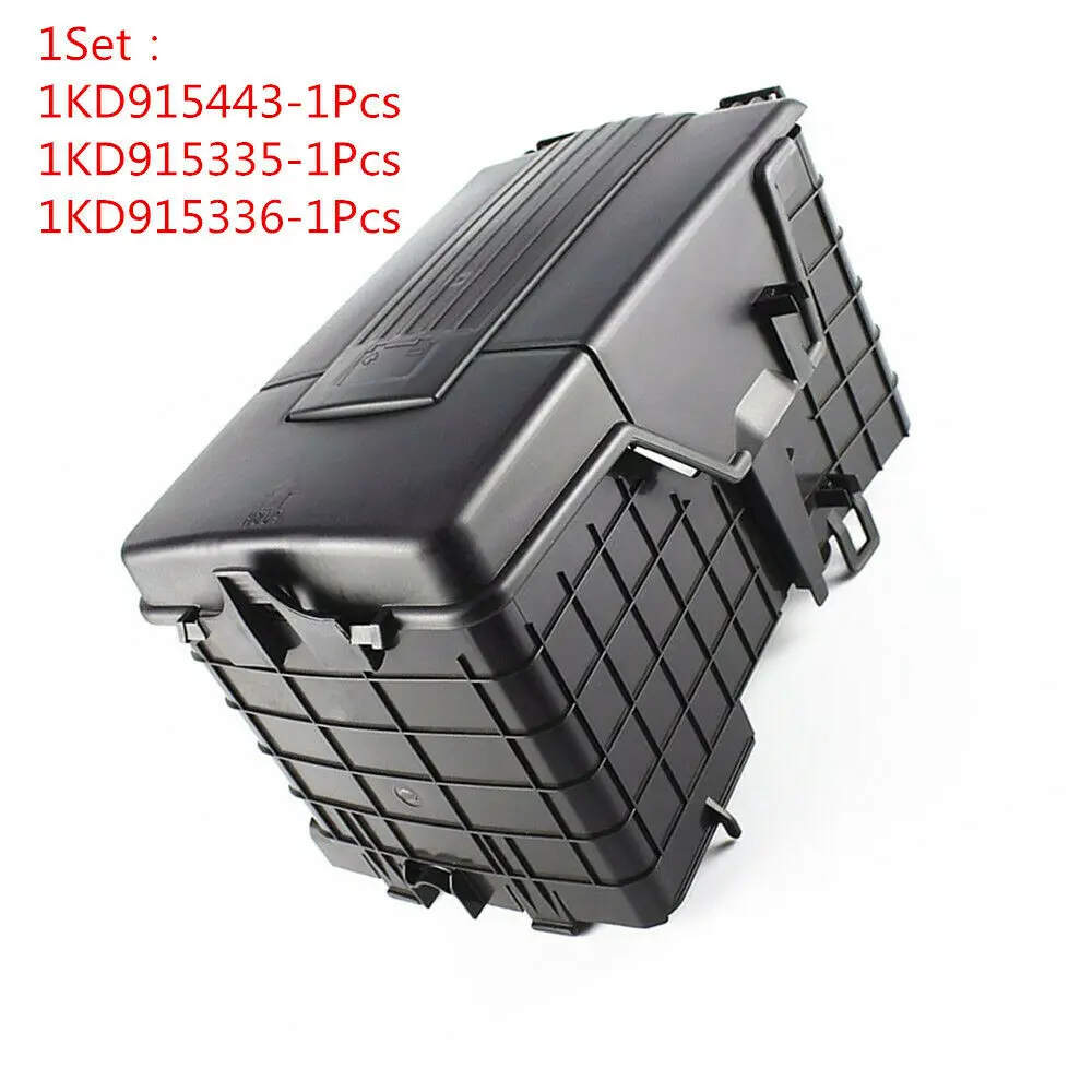 New Battery Cover Dust Cover Protection Box Set For VW CC Passat B6 Golf MK5 MK6 Tiguan Audi A3 Q3 1KD915443 1KD915335 1KD915336