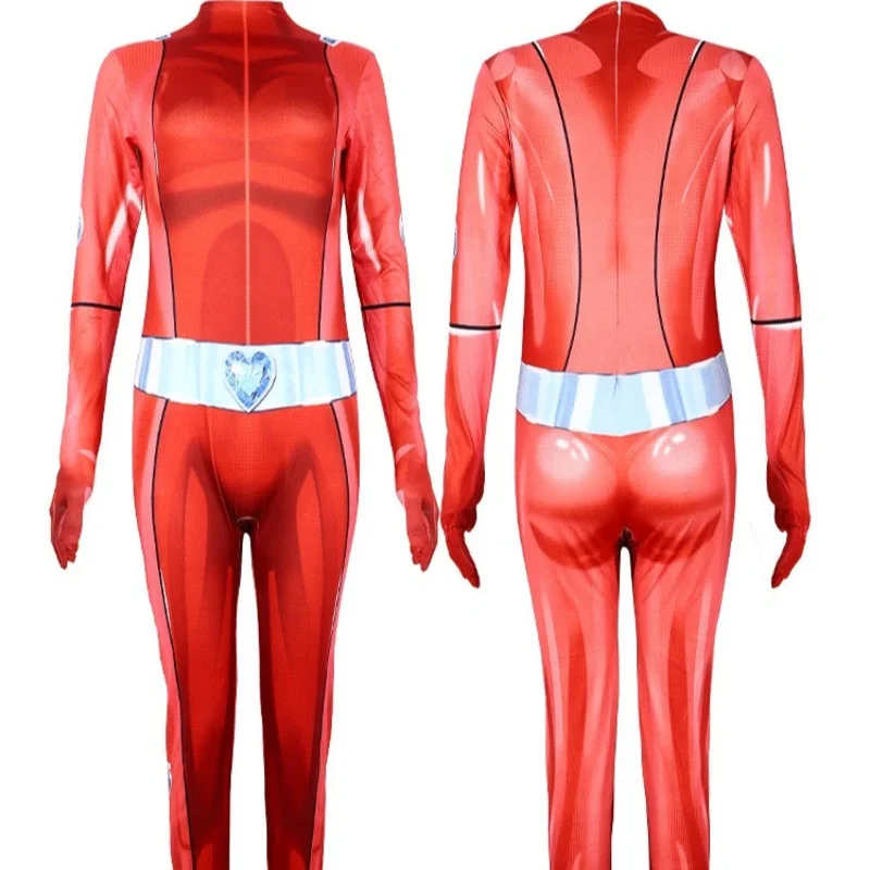 ชุดคอสเพลย์ CyTotally Spies สำหรับผู้ใหญ่และเด็ก ชุดจั๊มสูท บอดี้สูท แอนิเมะ Clover Ewing Samantha Alexandra Mandy Sam Alex สำหรับผู้หญิง