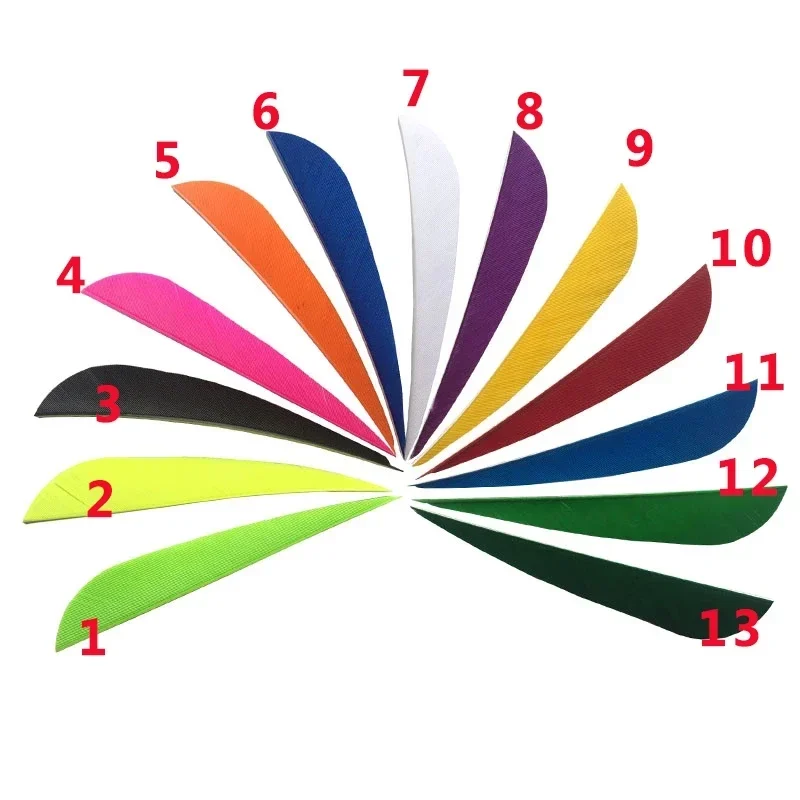 

3/4/5 дюймов стрелы для стрельбы из лука лопасти с перьями карбоновые стрелы изогнутый лук составной лук стрельба охота 60x