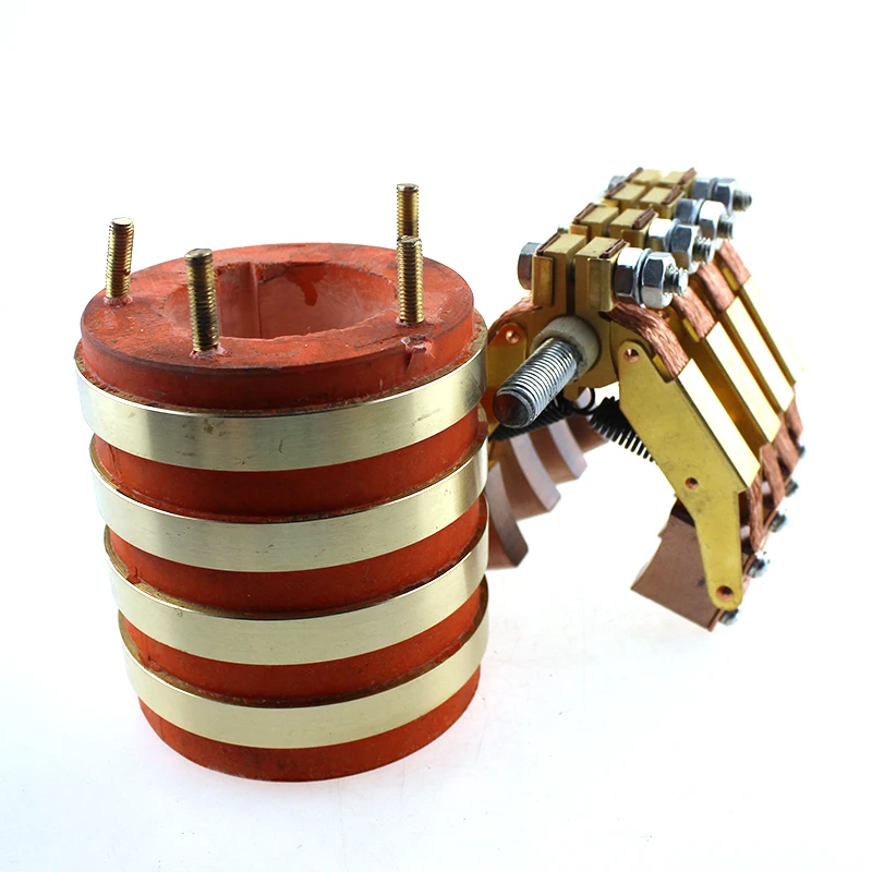 

Hole 50mm 4rings Traditional Carbon Brushes Through Bore Slip Ring with Holder