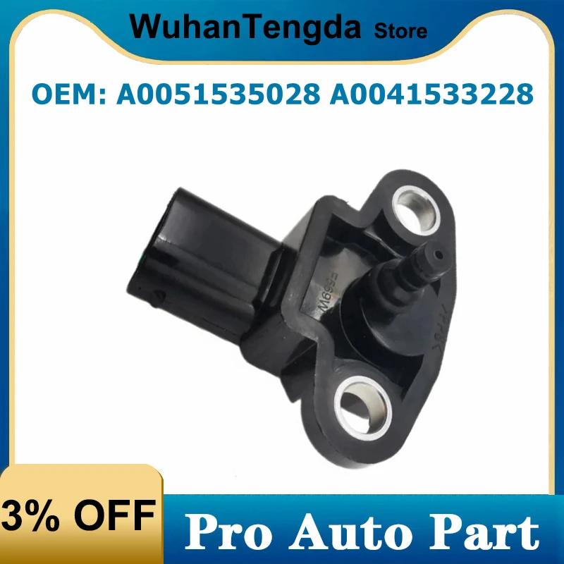 A0051535028 A0041533228 Manifold Absolute Air Intake Pressure MAP Sensor for Mercedes Benz X204 W163 W164 W211 0051535028