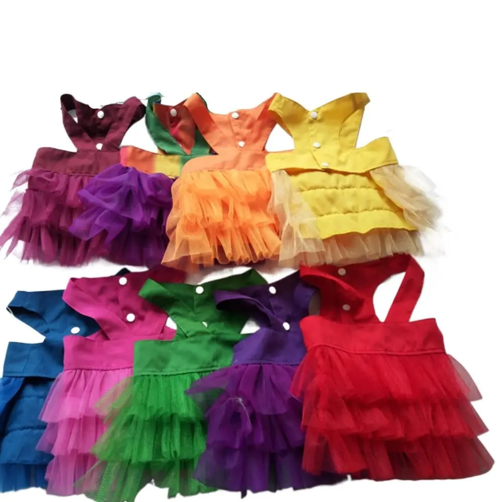 

Photo Props Soft Dog Lace Dress Comfortable Breathable Dog Princess Dress with Bowknot Pet Dress for Small Dogs Cat