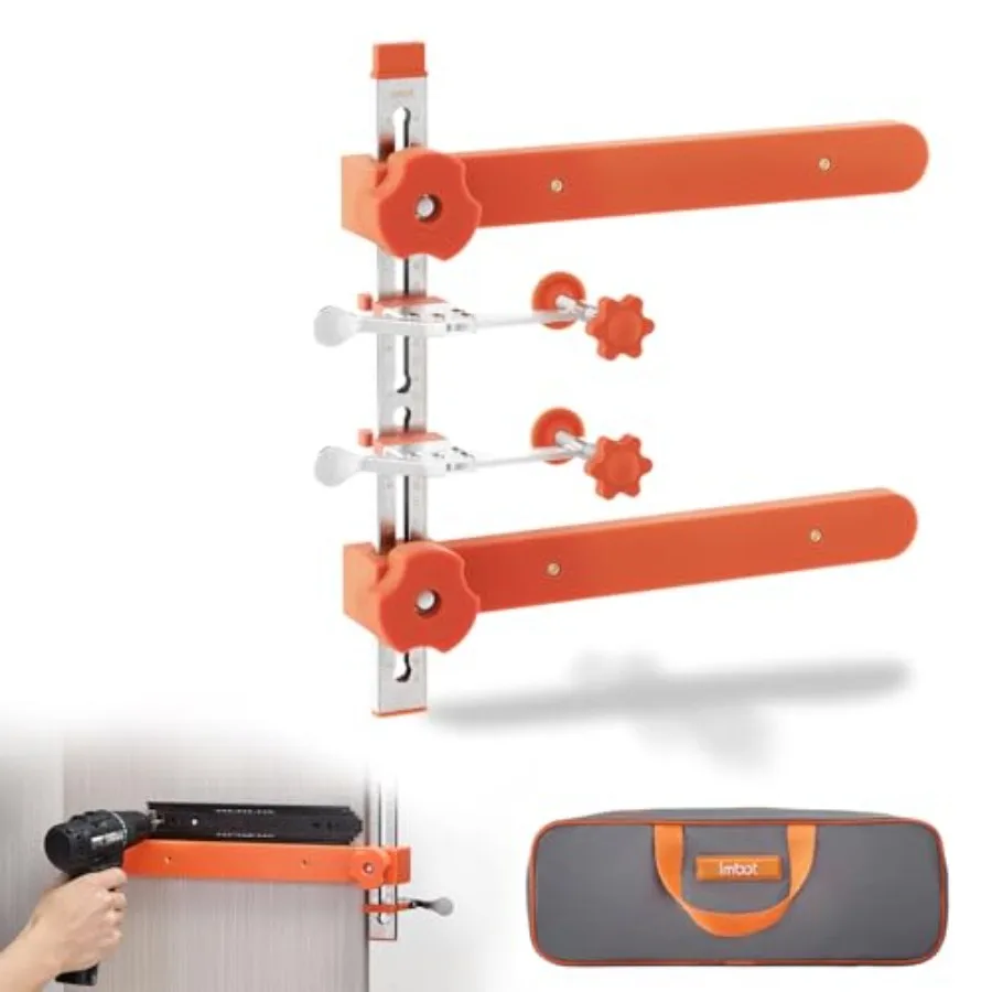 

Drawer Slide Jig Precision Cabinet Drawer jig Tool with Laser-Engraved Double Scale Markings for securing Cabinet Slides, Provi