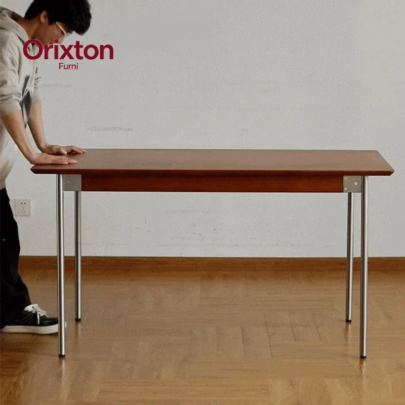 Solid Wood Office Table Bedroom Large Laptop Table Modern Minimalist Office Desks Studio Drafting Desk Narrow Coffee Tables