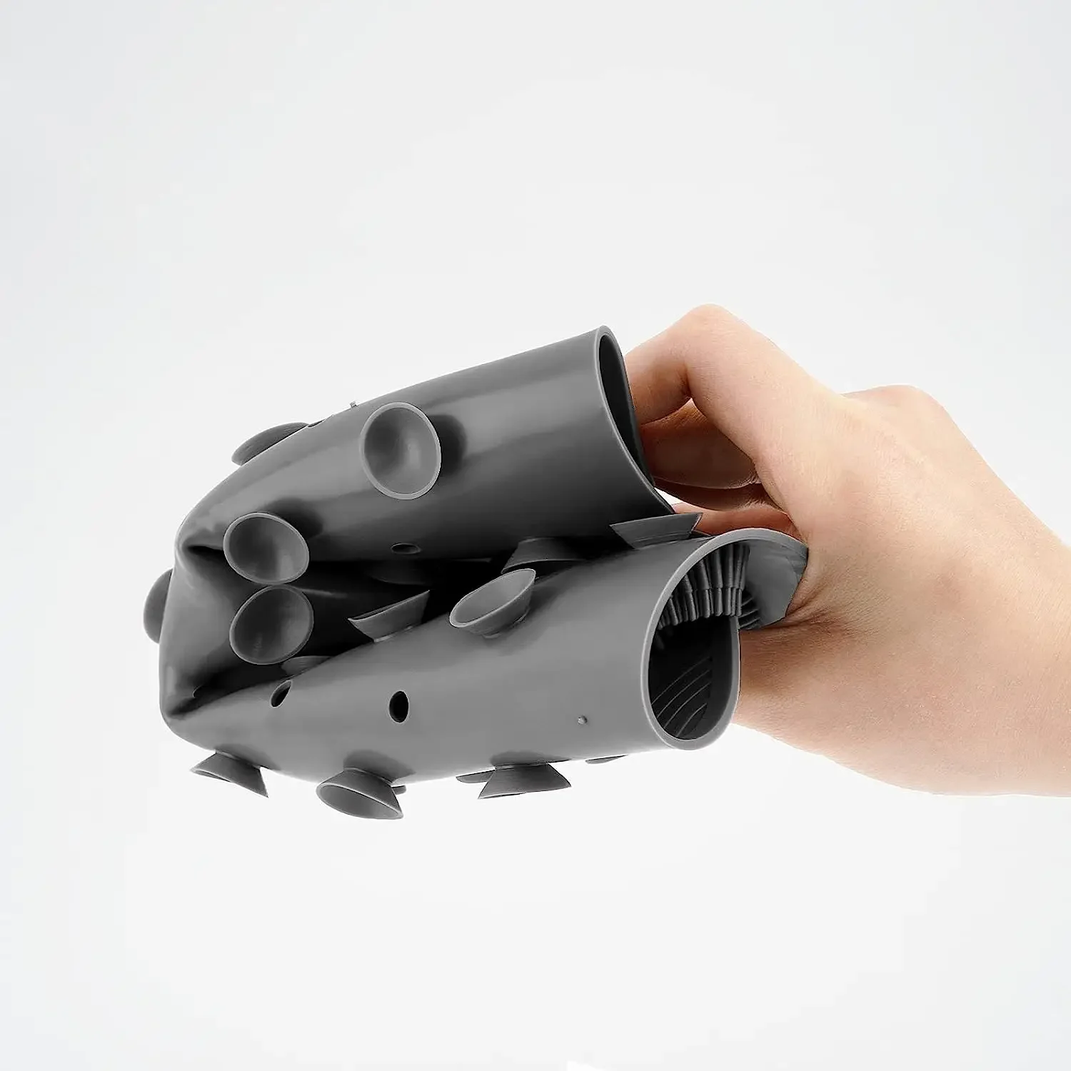 샤워용 핸즈프리 등 스크러버, 흡착식 바디 스크러버 실리콘 레이지 샤워 발 마사지 스크러버... - 1