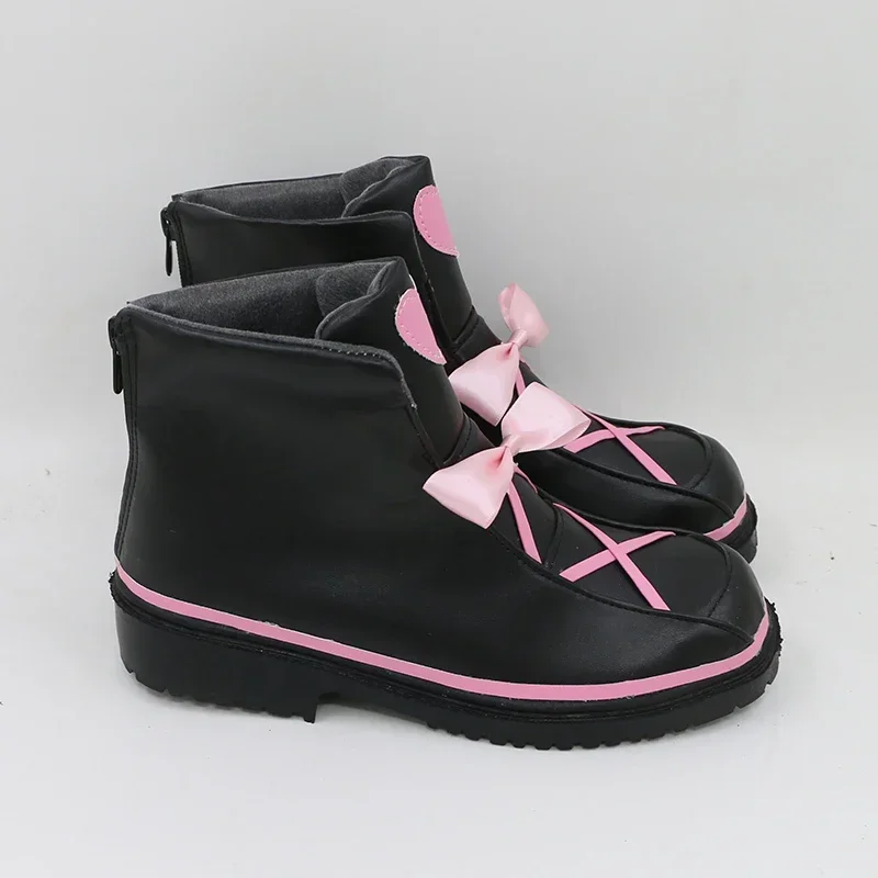 Momomiya Ichigo noir Lolita chaussures bottes Tokyo Mew Mew Halloween Cosplay Costume accessoires accessoires