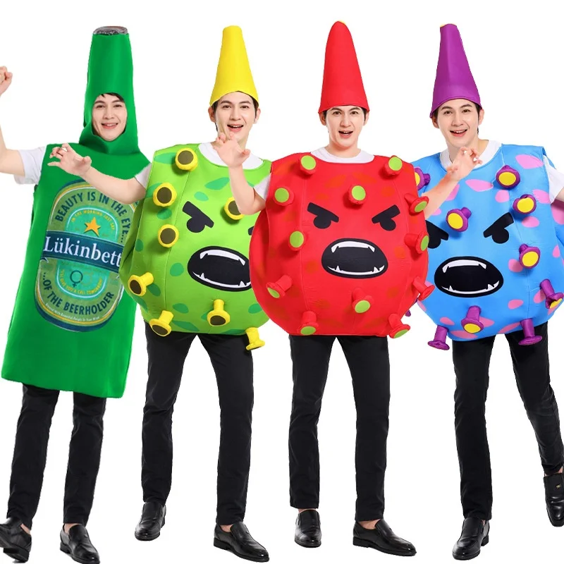 ชุดแฟนซีตลกๆ สำหรับการแสดง รูปแบบแมลงวัน แมลงสาบ ไอศกรีม ฮอทดอก ผลิตในจีน ฤดูร้อน 2025