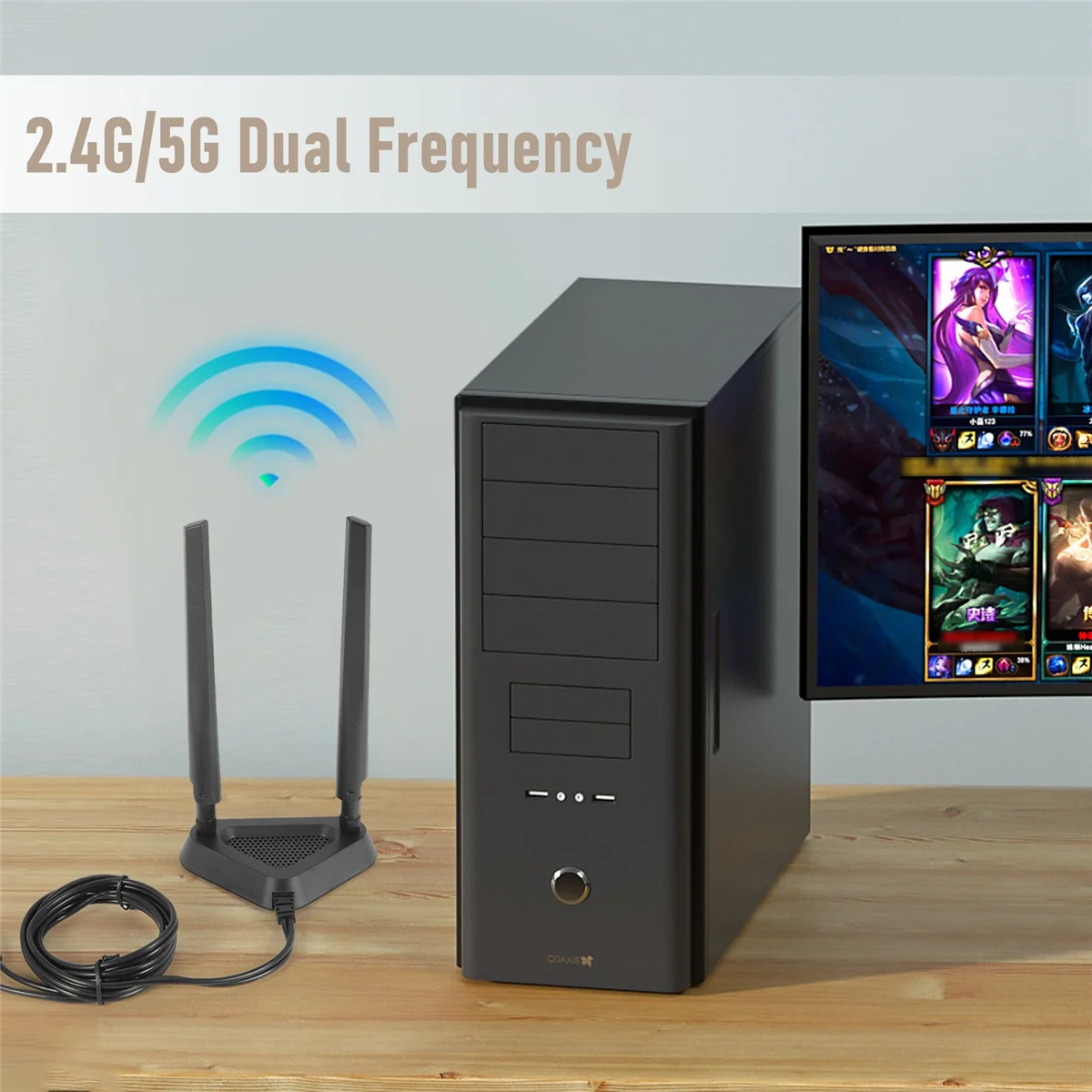 2,4G/5G двухчастотный удлинительный кабель, антенна, Wi-Fi-маршрутизатор, беспроводная сетевая карта, 8 дБ, Sma-антенна, магнитная присоска