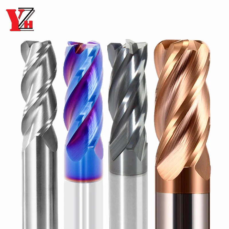 

Corner Radius End Mill HRC45/55/65 3/4 Flute CNC R Cutter Tungsten Carbide Steel 2R0.5 3R0.5 4R0.5 5R0.5 6R0.5 8R0.5 10R0.5