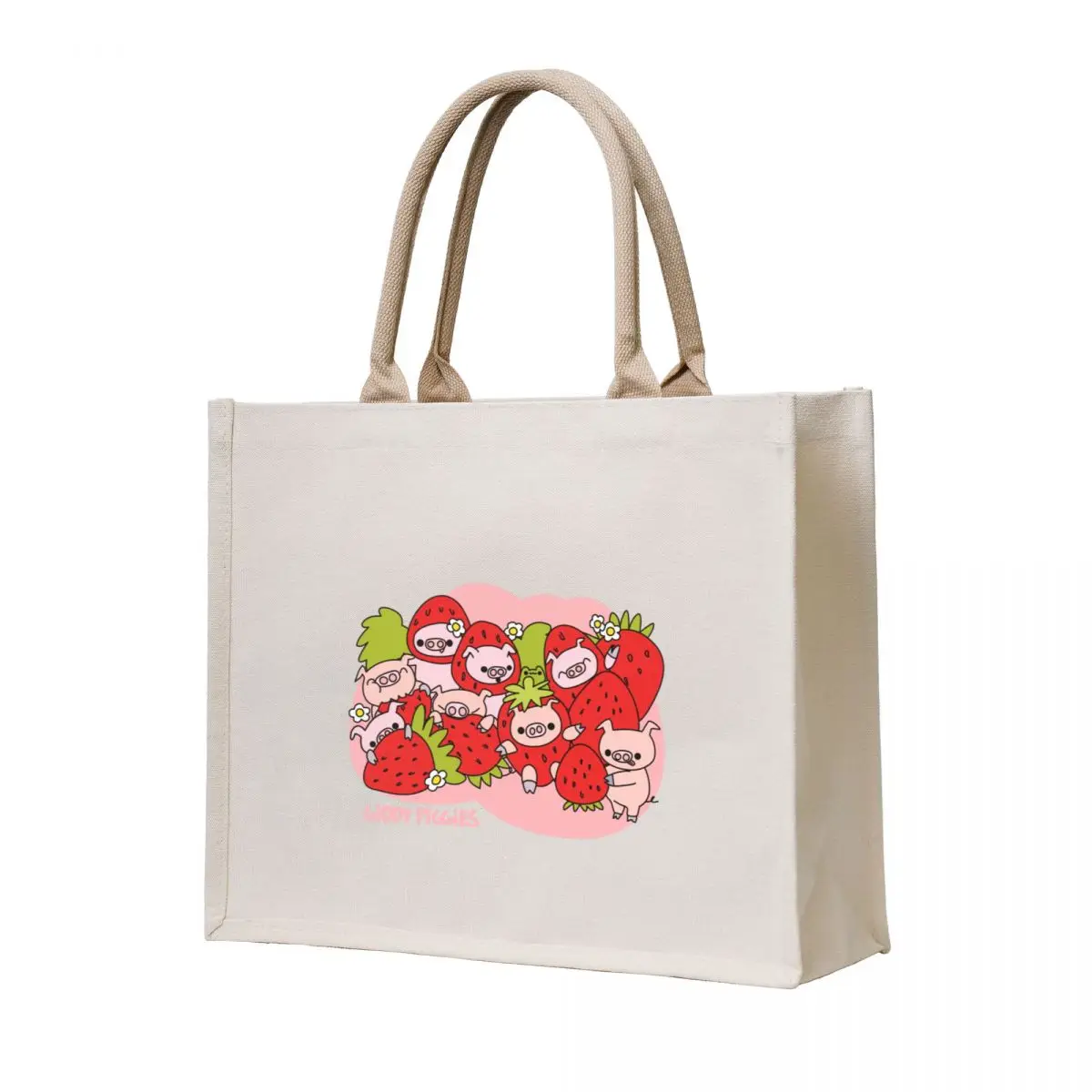 

Giddy Piggies Strawberry Craze Tote Bag bags luxury women Gift bag Cloth bag Woman shopper