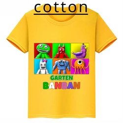 Summer Garten of Banban Printed Cartoon Children's Cotton T-shirt Short-sleeved Sports Tops for Boys and Girls Kid Baby Tees