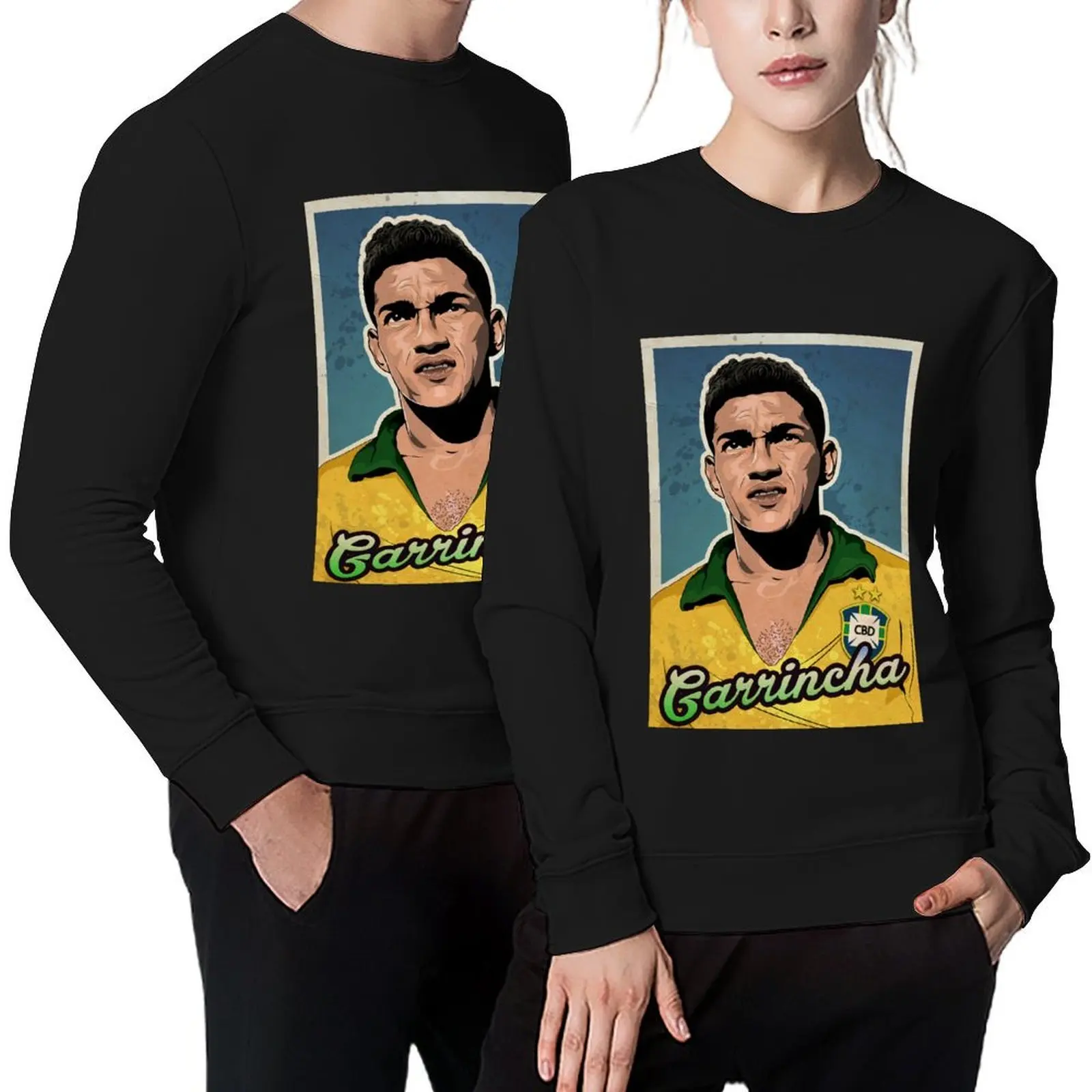 

Garrincha soccer player Pullover men's sweat-shirt korean autumn clothes japanese style mens clothes hooded sweatshirt