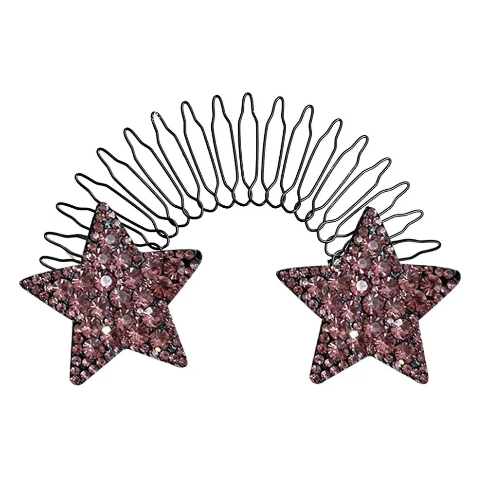 Dopamine Colorful Star Shattering And Sorting Tool In The Of Hair Back The Invisible Hair Head Coiling Fixed Clip Headwear K8W5 image 3