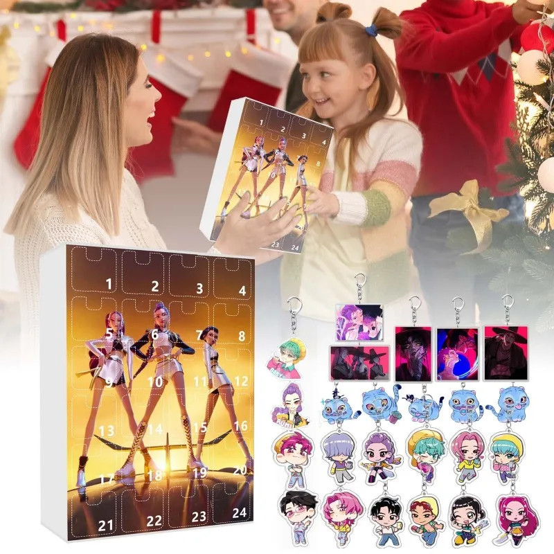 

2026 KPOP Witch Hunt Christmas Countdown Calendar Blind Box Backpack Car Keychain Acrylic Pendant