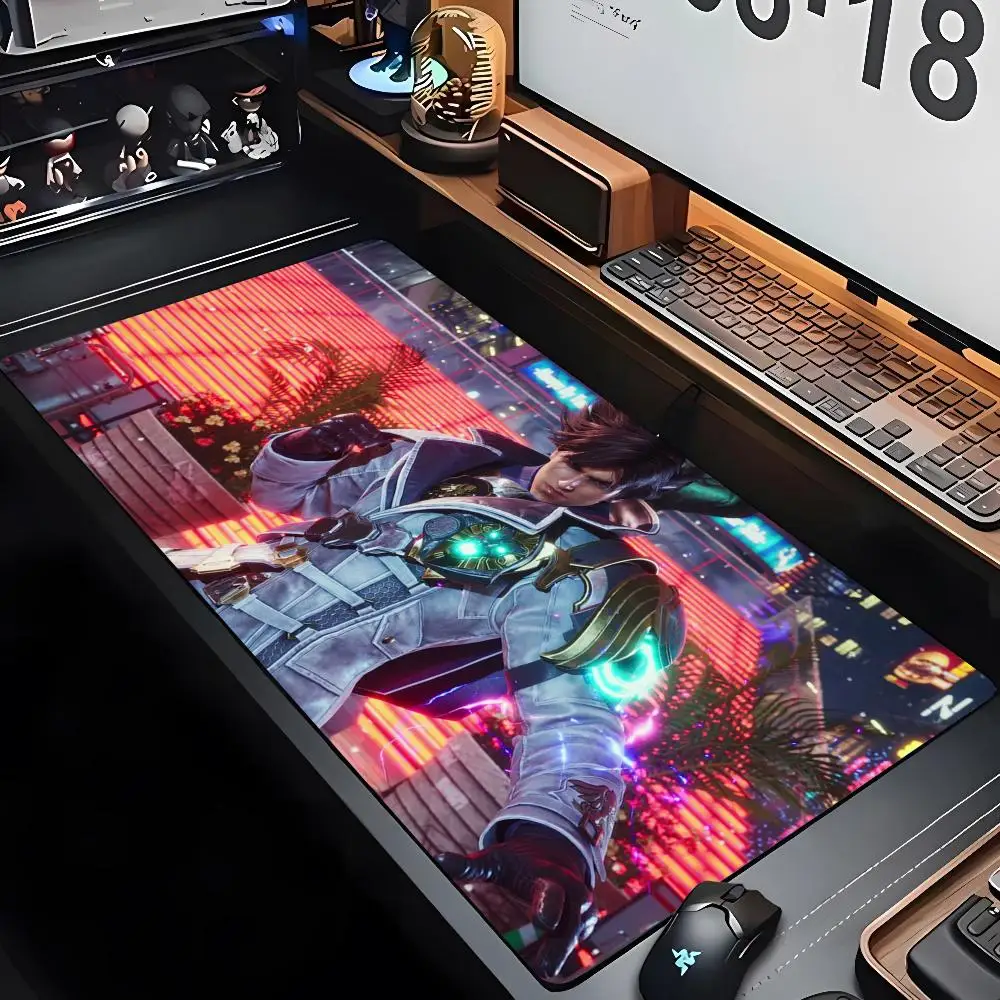 Alfombrilla de ratón de dibujos animados, almohadilla grande para Gaming, teclado de ordenador, alfombrilla de escritorio, lors, Alexandersson, Leroy, Smith, Ling, Xiaoyu