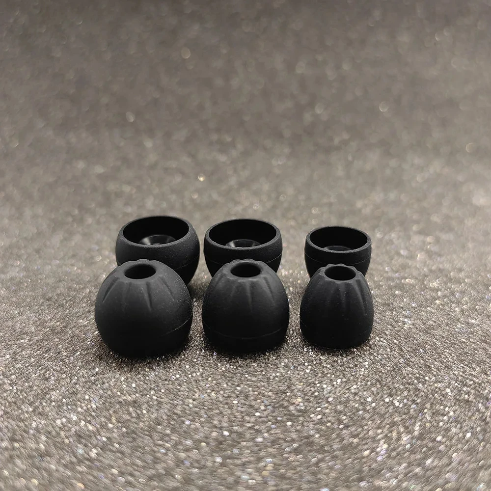 3pairs In-Ear Thread Earcaps For KZ Airdots AKG Earphones Silicone Covers Cap Replacement Tips Earbuds Eartips Ear Pads Cushion