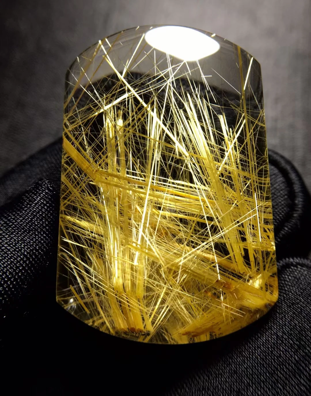 Natural Gold Rutilated Quartz Pendant Rutilated Quartz Jewelry 36*25*11.8mm Men Women Brazil AAAAAAA