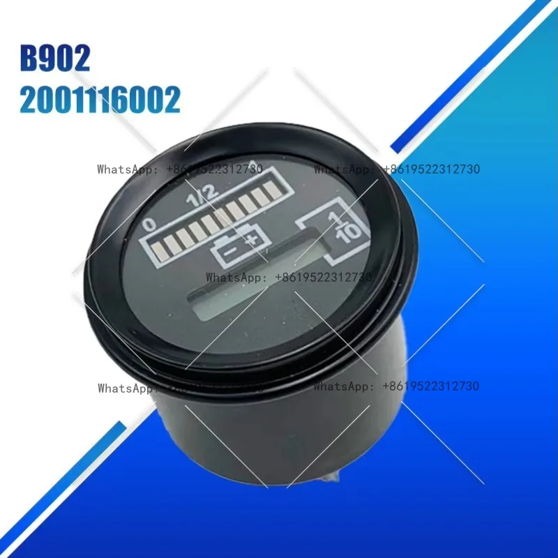 Compatible with B902 circular hour meter (P/N: 2001116002) Universal for forklifts and industrial equipment