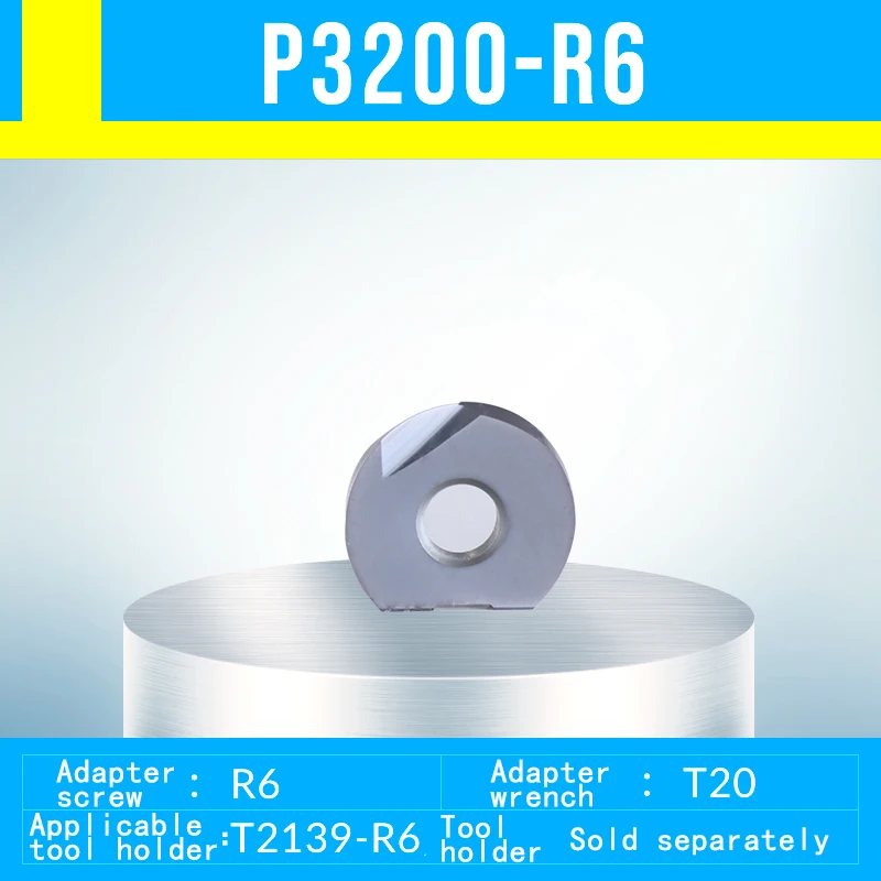 1PC High Quality P3200 Milling Inserts Ball Blade For T2139 Ball Head Insert R4 R5 R6 R8 R10 R12.5 Carbide Insert