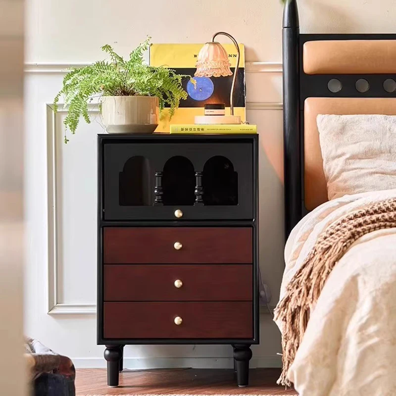 

French Vintage Nightstands Industrial Design Beautiful Premium Nightstands Elegant Subtle Meubles De Maison Bedroom Furniture