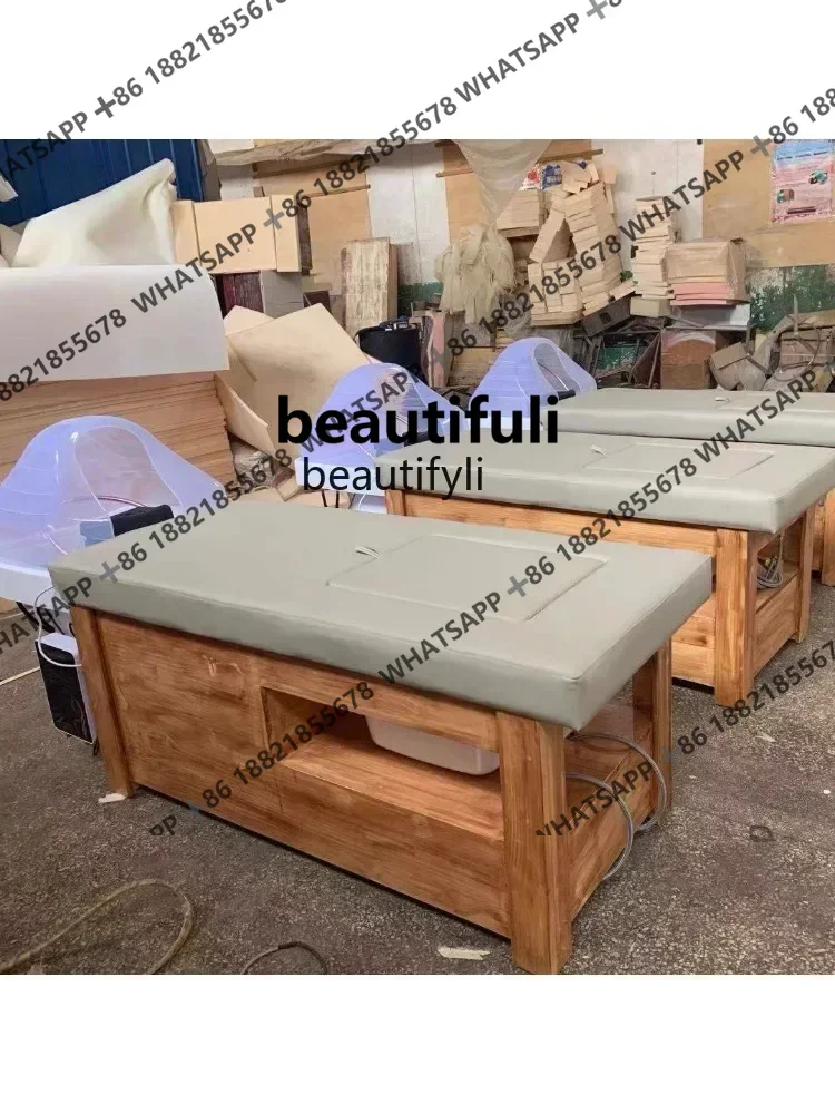

Barber Shop Head Therapy Shampoo Chair Constant Temperature Water Circulation Chinese Medicine Steaming Bed Foot Massage
