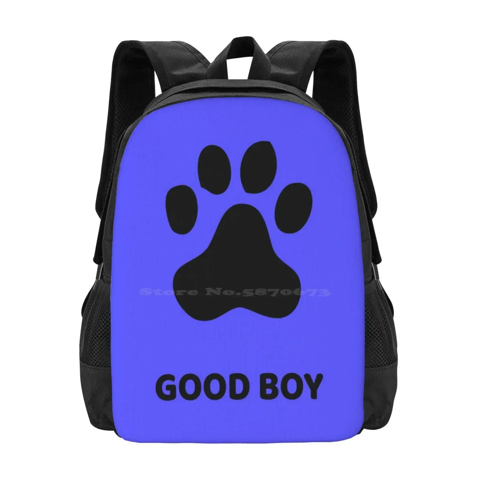 

Good Boy Paw Bag Backpack For Men Women Girls Teenage Rainbow Puppy Pupper Play Doggo Red Yellow Orange Green Blue Purple Gay