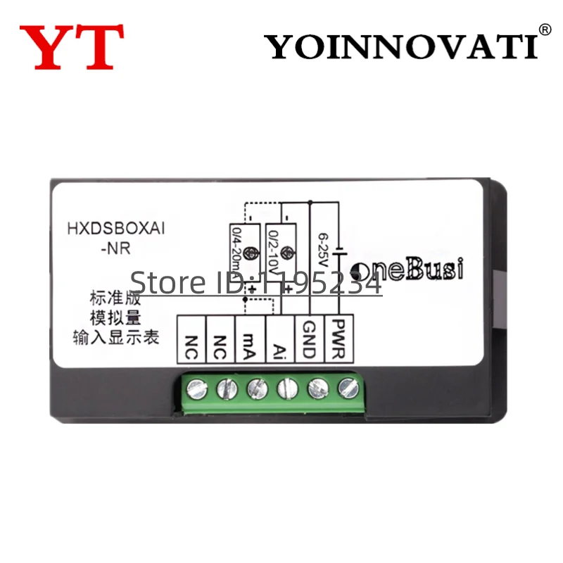 Wyświetlacz cyfrowy LED 0-10V 0-20mA 2-10V 4-20mA Wyświetlacz wejść analogowych Tablica wyświetlacza cyfrowego Głowica wyświetlacza cyfrowego Wyjście przekaźnikowe/Wyjście RS485 — zdjęcie produktu 5