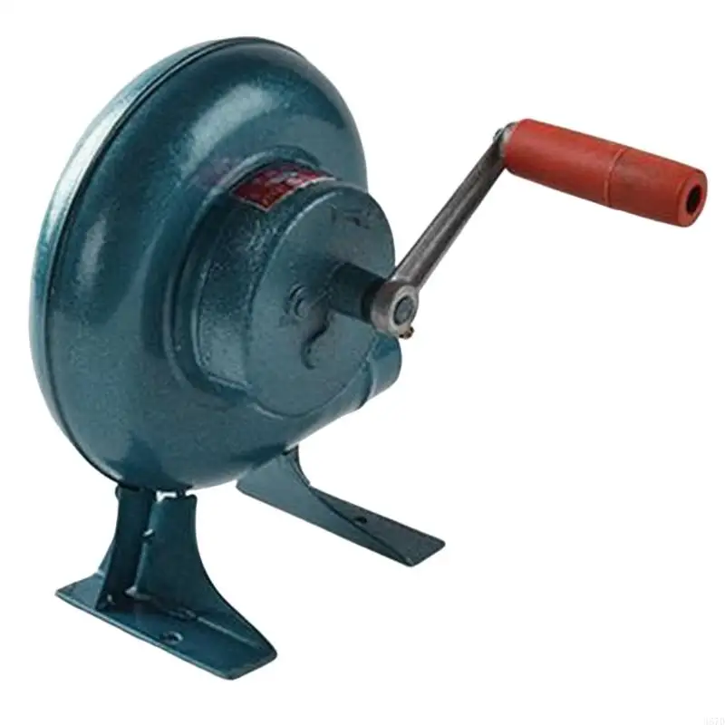 

367D 80W Hand Crank Blower Barbecue Fan Household Blacksmith Forge Air Blower BBQ Fan Blower with Manual Handle Cooking Tool
