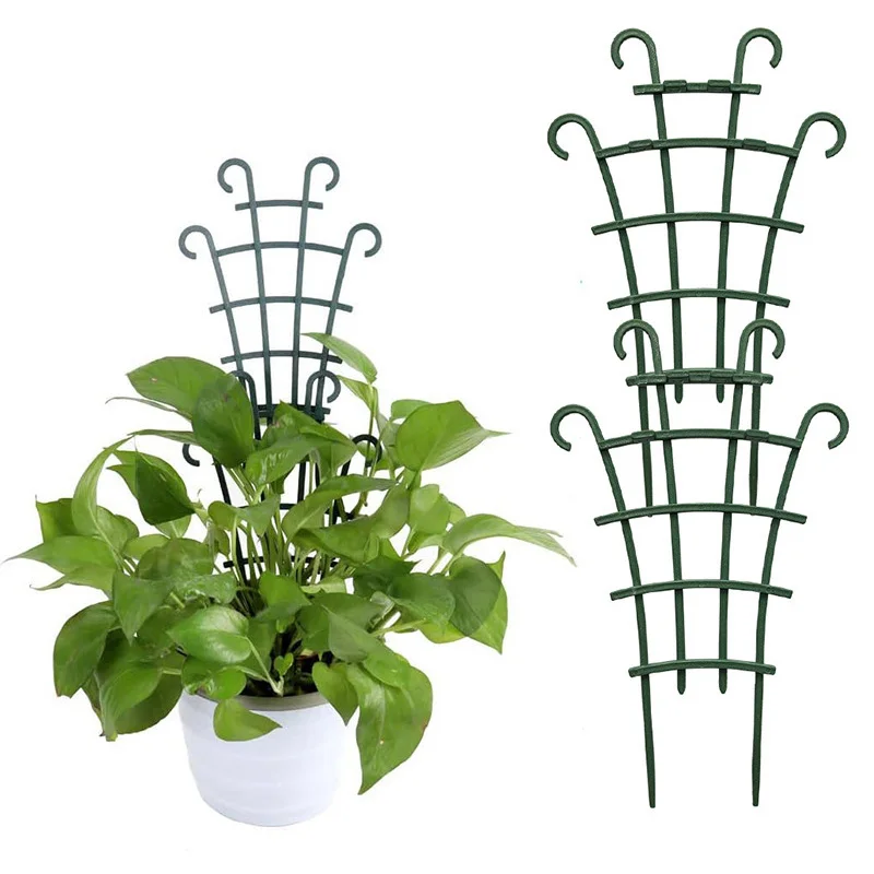

10Pcs Plant Support Pile Frame Vines Garden Vines Climbing Stake Stand Flower Potted Rack Fixed Rod Greenhouse Arrangement